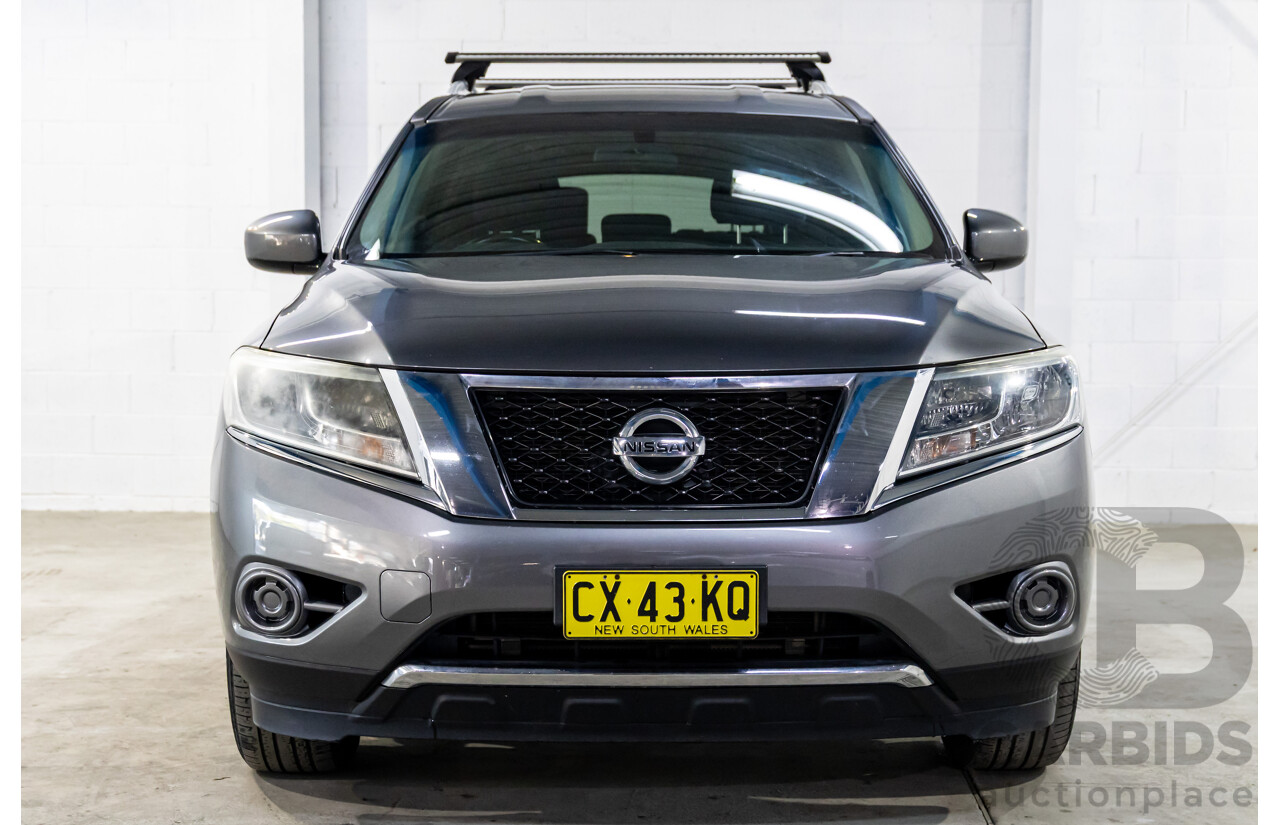 10/2016 Nissan Pathfinder ST (4x2) FWD R52 MY15 Upgrade 4d Wagon Gun Metallic Grey V6 3.5L - 7 Seater