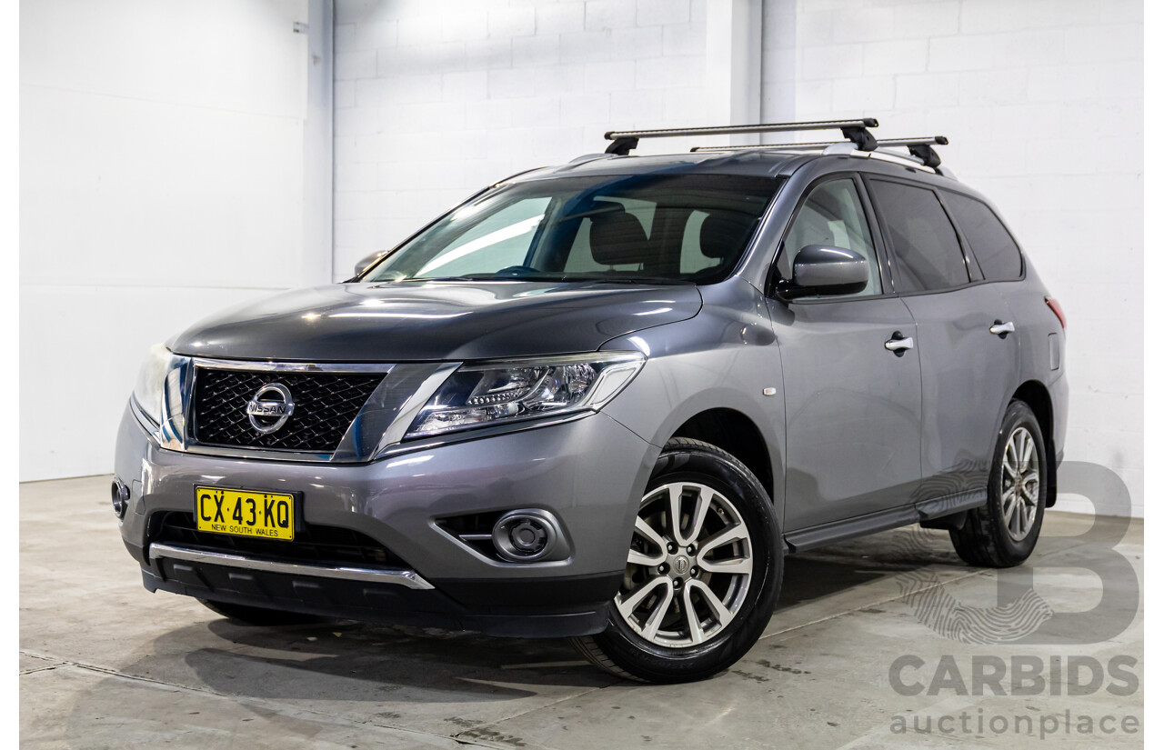 10/2016 Nissan Pathfinder ST (4x2) FWD R52 MY15 Upgrade 4d Wagon Gun Metallic Grey V6 3.5L - 7 Seater