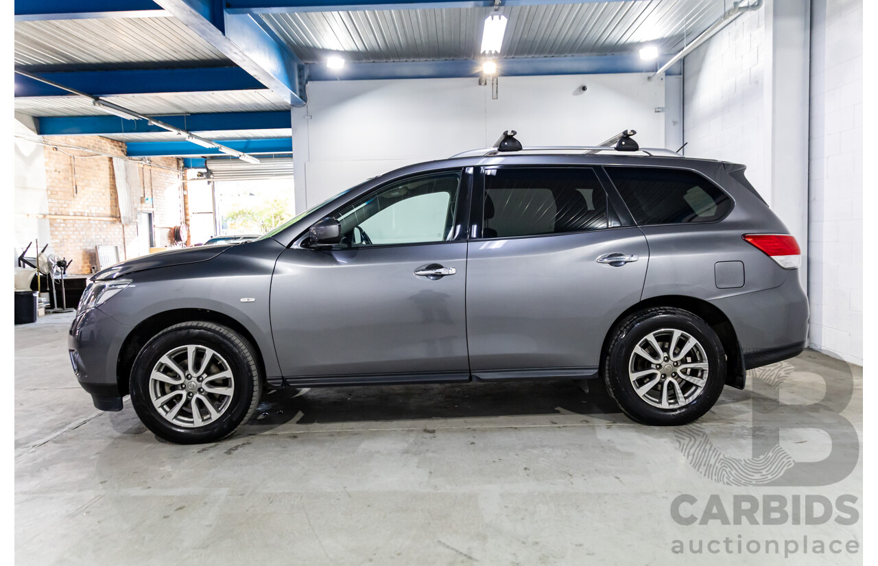 10/2016 Nissan Pathfinder ST (4x2) FWD R52 MY15 Upgrade 4d Wagon Gun Metallic Grey V6 3.5L - 7 Seater