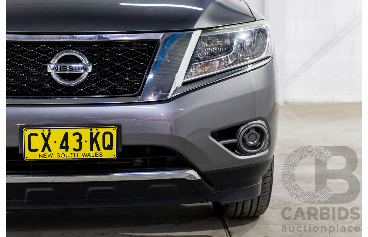 10/2016 Nissan Pathfinder ST (4x2) FWD R52 MY15 Upgrade 4d Wagon Gun Metallic Grey V6 3.5L - 7 Seater