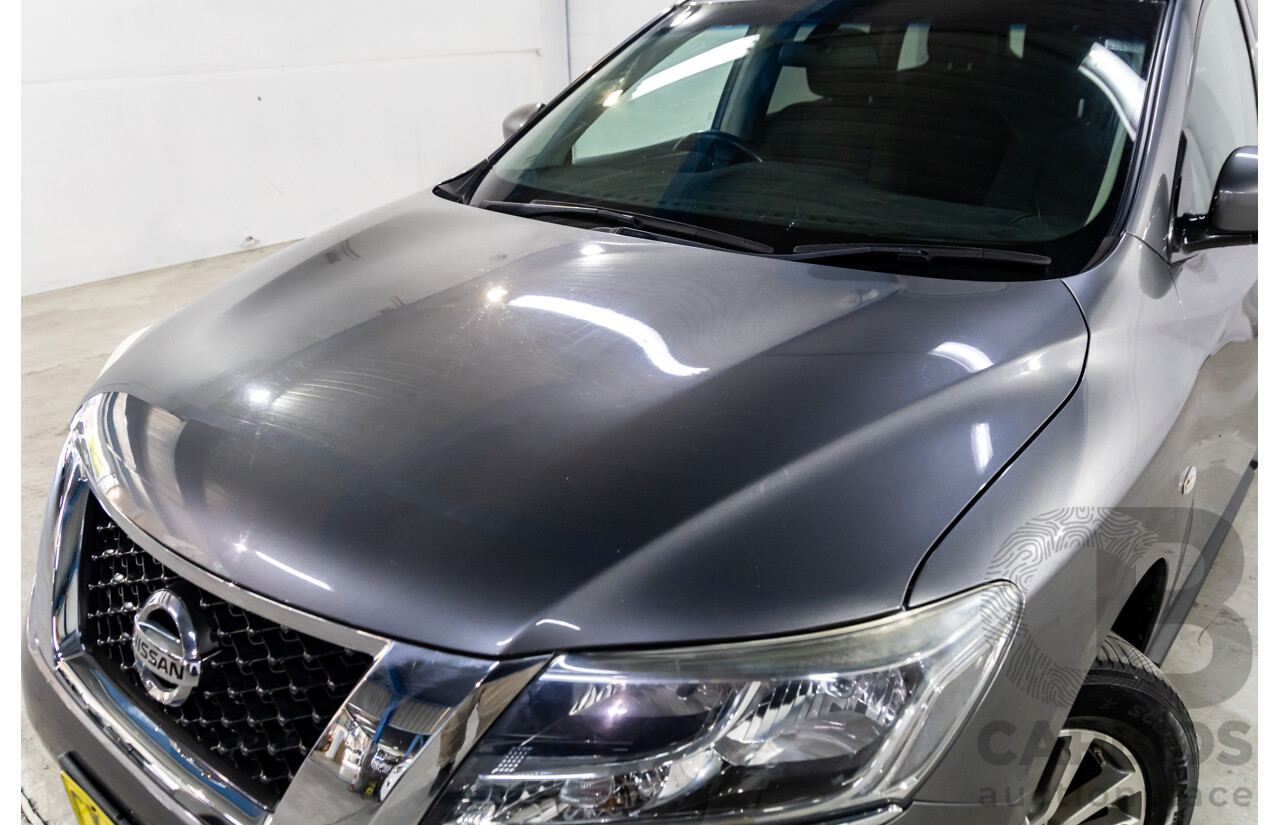 10/2016 Nissan Pathfinder ST (4x2) FWD R52 MY15 Upgrade 4d Wagon Gun Metallic Grey V6 3.5L - 7 Seater