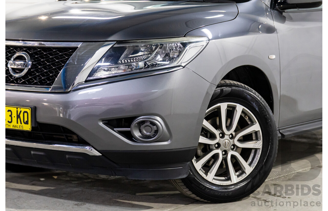 10/2016 Nissan Pathfinder ST (4x2) FWD R52 MY15 Upgrade 4d Wagon Gun Metallic Grey V6 3.5L - 7 Seater