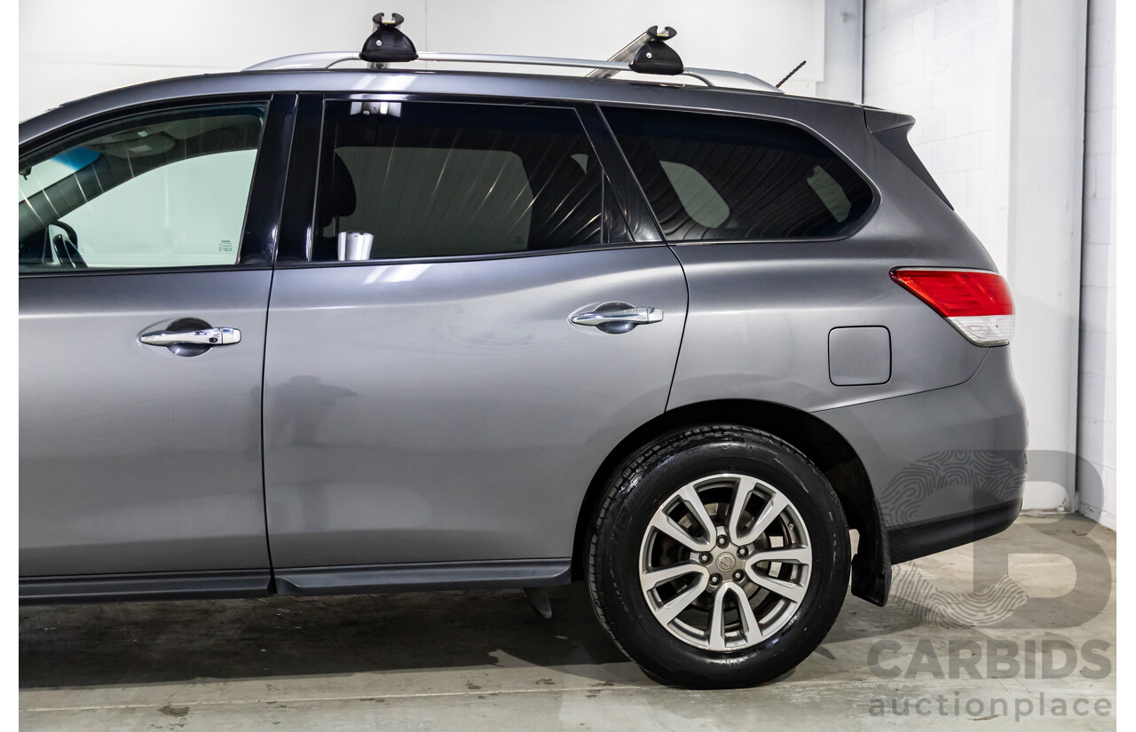 10/2016 Nissan Pathfinder ST (4x2) FWD R52 MY15 Upgrade 4d Wagon Gun Metallic Grey V6 3.5L - 7 Seater
