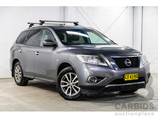 10/2016 Nissan Pathfinder ST (4x2) FWD R52 MY15 Upgrade 4d Wagon Gun Metallic Grey V6 3.5L - 7 Seater