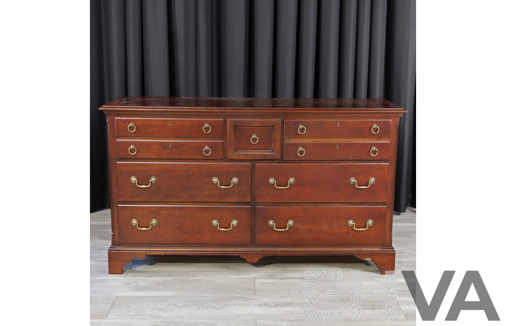 Drexel Seven Drawer Sideboard with Faux Drawer Fronts