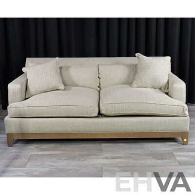 Pair of Over Sized Two and Three Seater Lounges by Ethan Allen