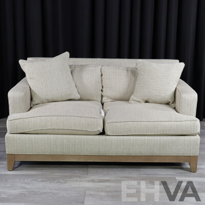 Pair of Over Sized Two and Three Seater Lounges by Ethan Allen