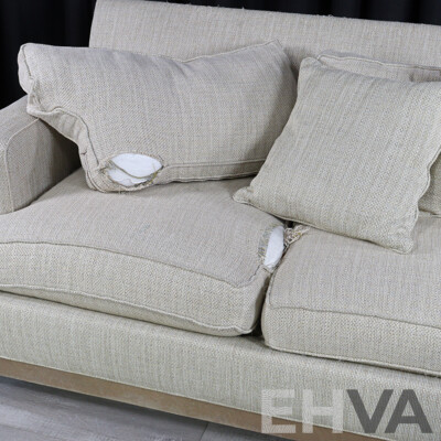 Pair of Over Sized Two and Three Seater Lounges by Ethan Allen