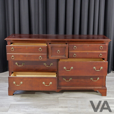 Drexel Seven Drawer Sideboard with Faux Drawer Fronts
