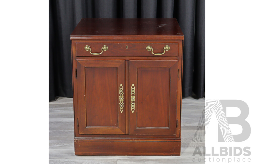 Drexel Two Door Side Cabinet with Single Drawer