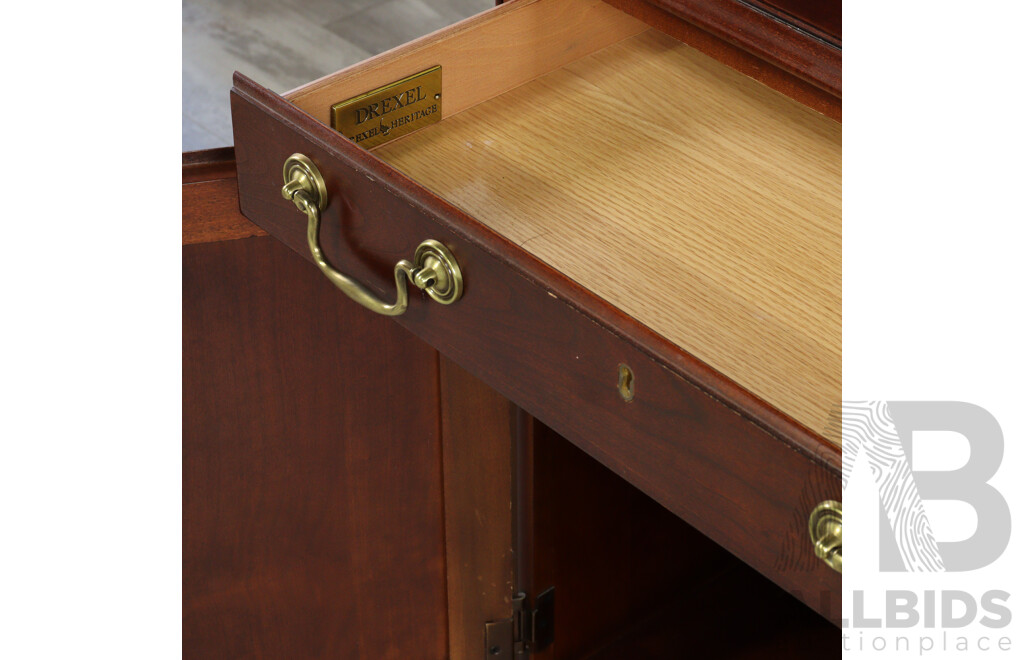 Drexel Two Door Side Cabinet with Single Drawer