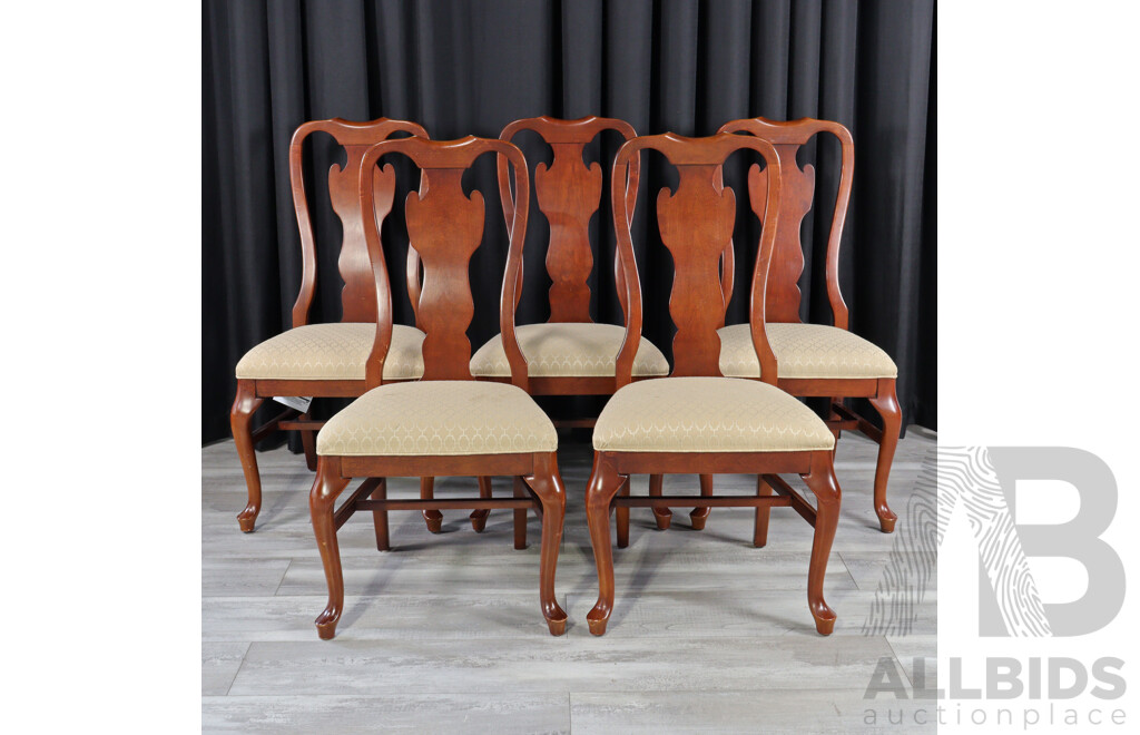 Set of Five Drexel Heritage Georgian Style Dining Chairs