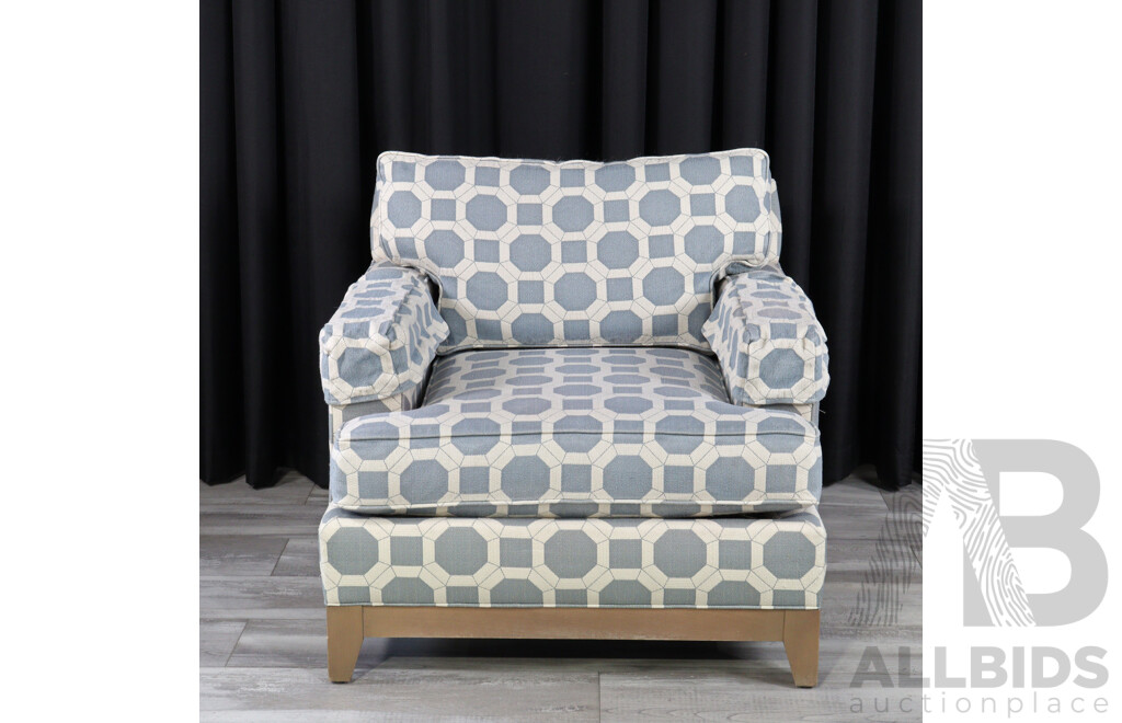 Over Sized Fabric Armchair by Ethan Allen