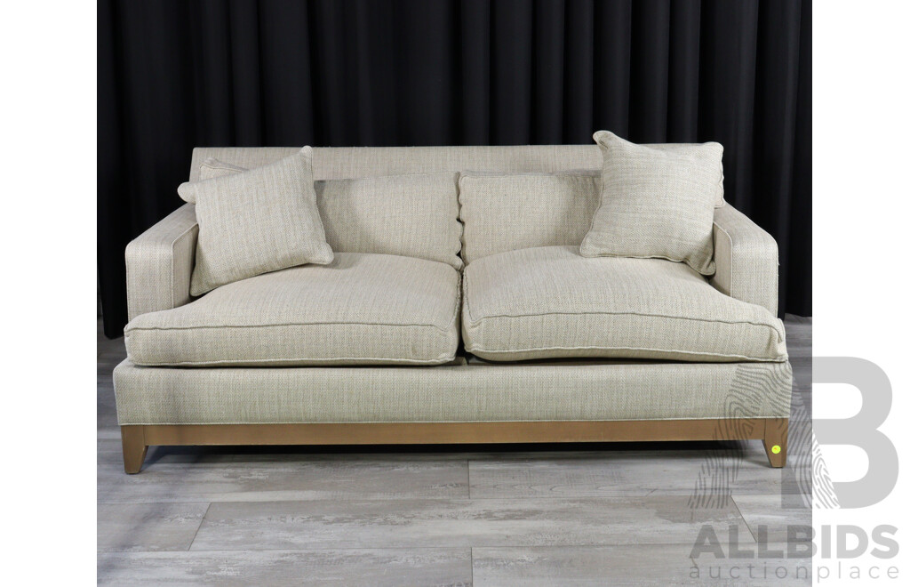 Pair of Over Sized Two and Three Seater Lounges by Ethan Allen