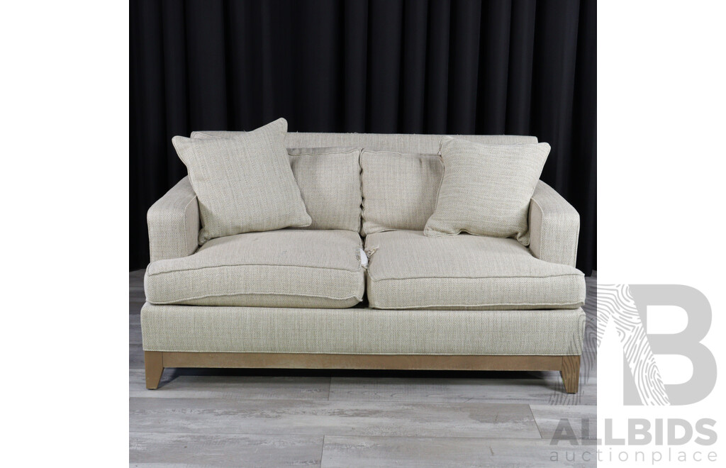 Pair of Over Sized Two and Three Seater Lounges by Ethan Allen
