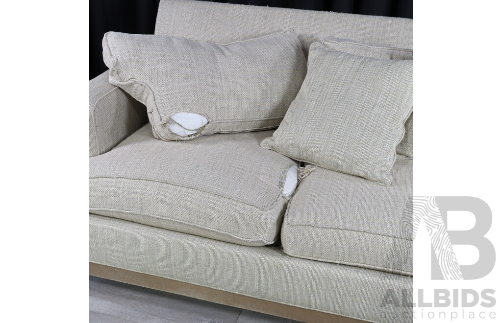 Pair of Over Sized Two and Three Seater Lounges by Ethan Allen