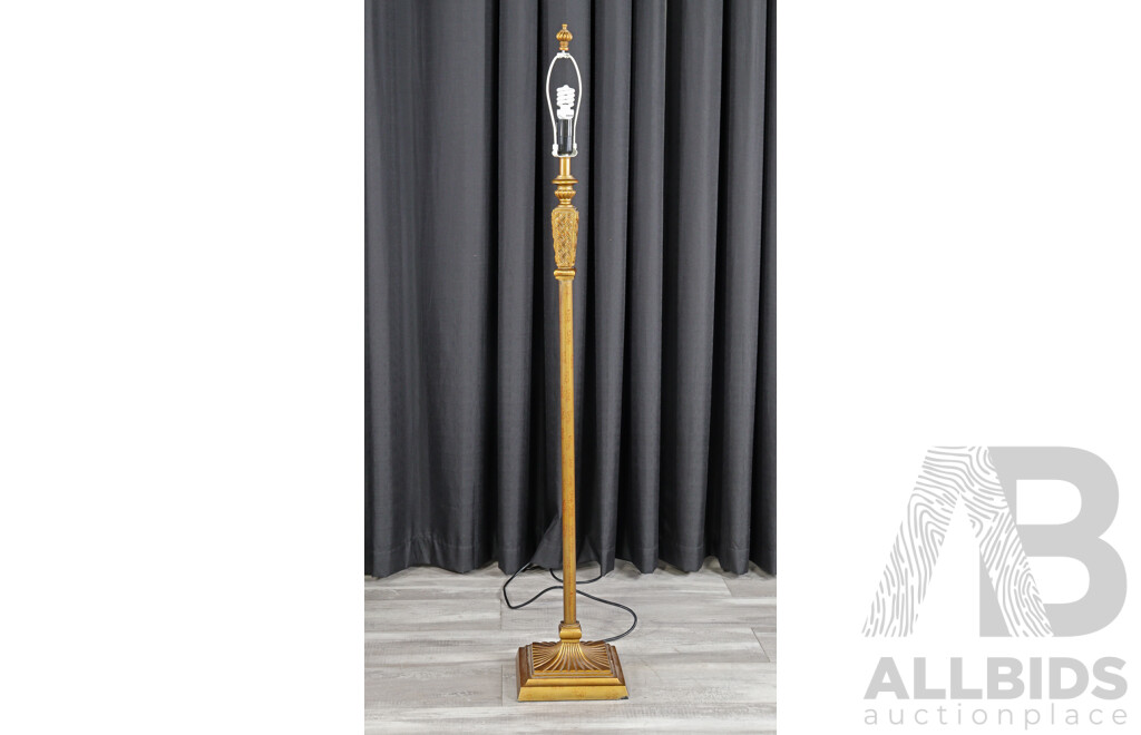 Gilt Timber Floor Lamp