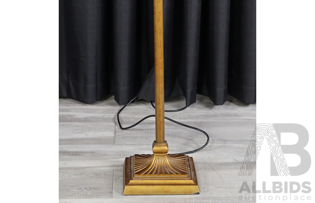 Gilt Timber Floor Lamp