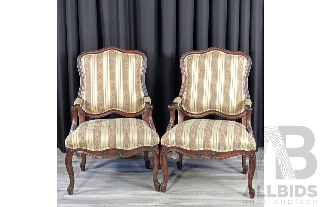 Pair of Drexel Heritage Over Sized Armchairs