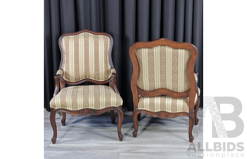 Pair of Drexel Heritage Over Sized Armchairs