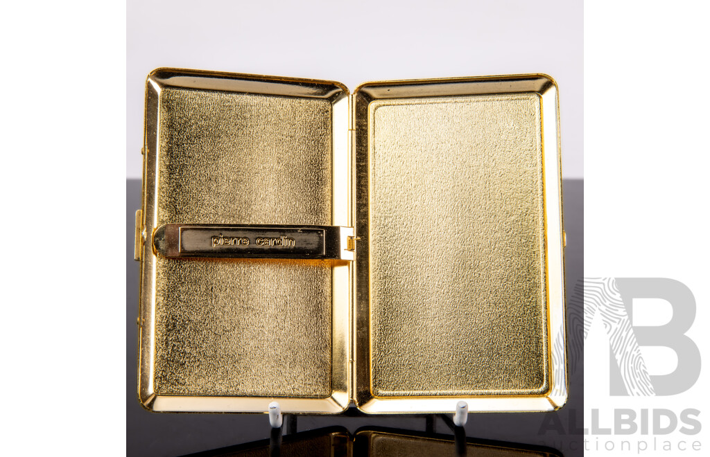 Vintage Pierre Cardin Gold Tone Cigarette Case