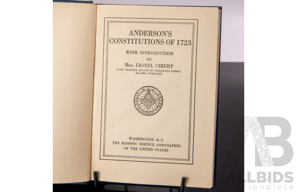 Set 19 Volumes, The Masons Service Association of the United States, Hardcovers, 1923