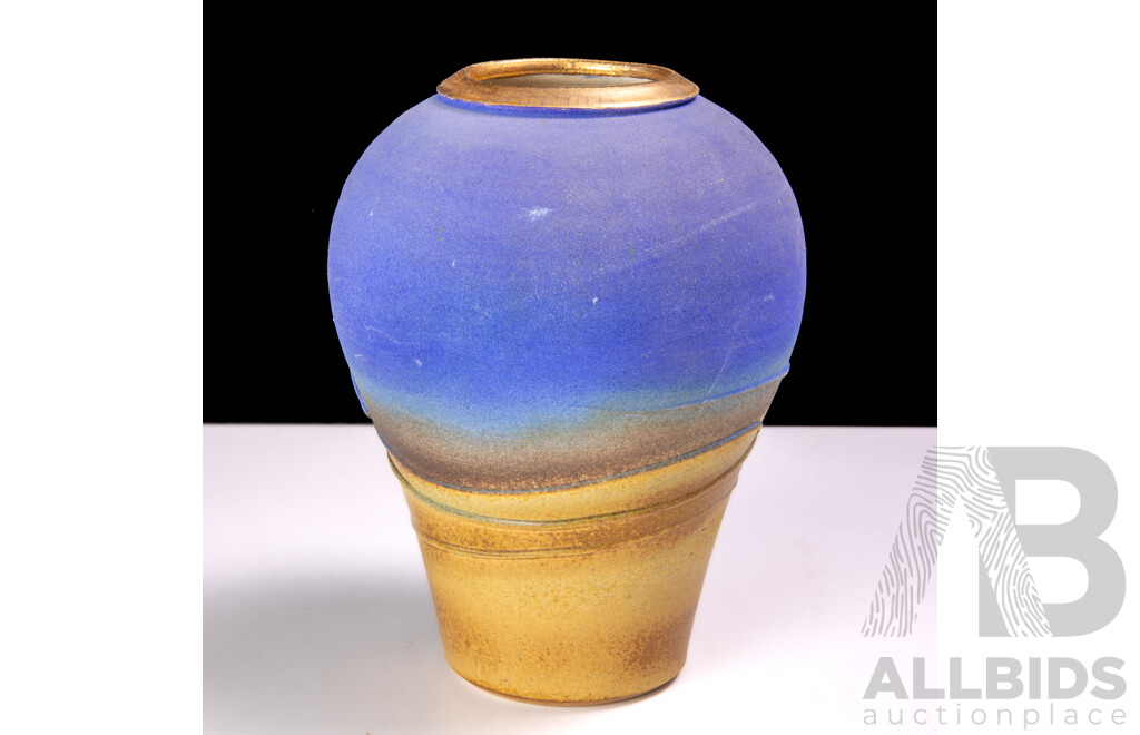 Retro Australian Studio Pottery Vase by Maryanne Cole, Signed to Base