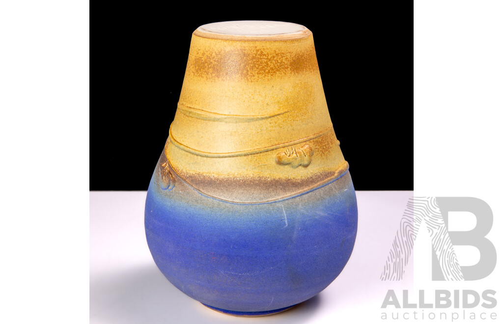 Retro Australian Studio Pottery Vase by Maryanne Cole, Signed to Base