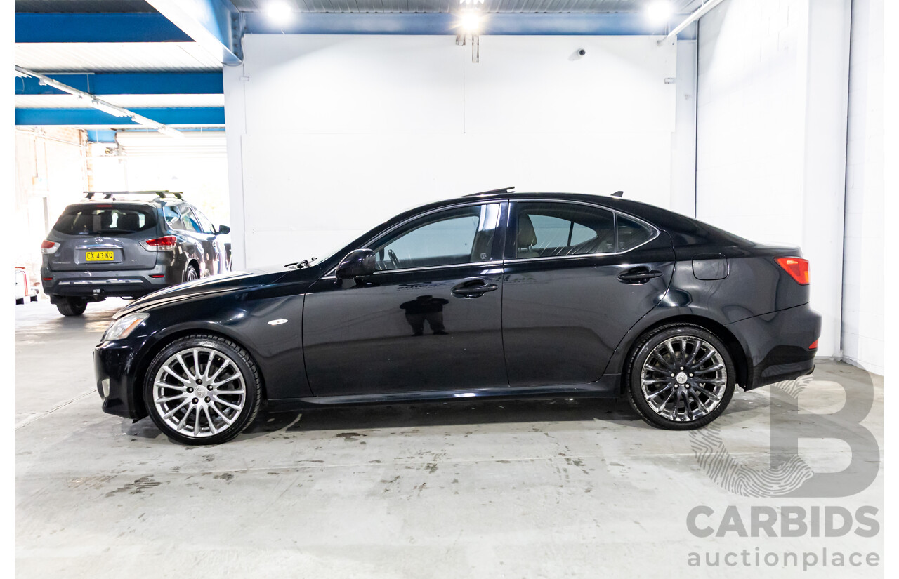 7/2008 Lexus IS250 Prestige GSE20R 4d Sedan Black Sapphire Pearl V6 2.5L