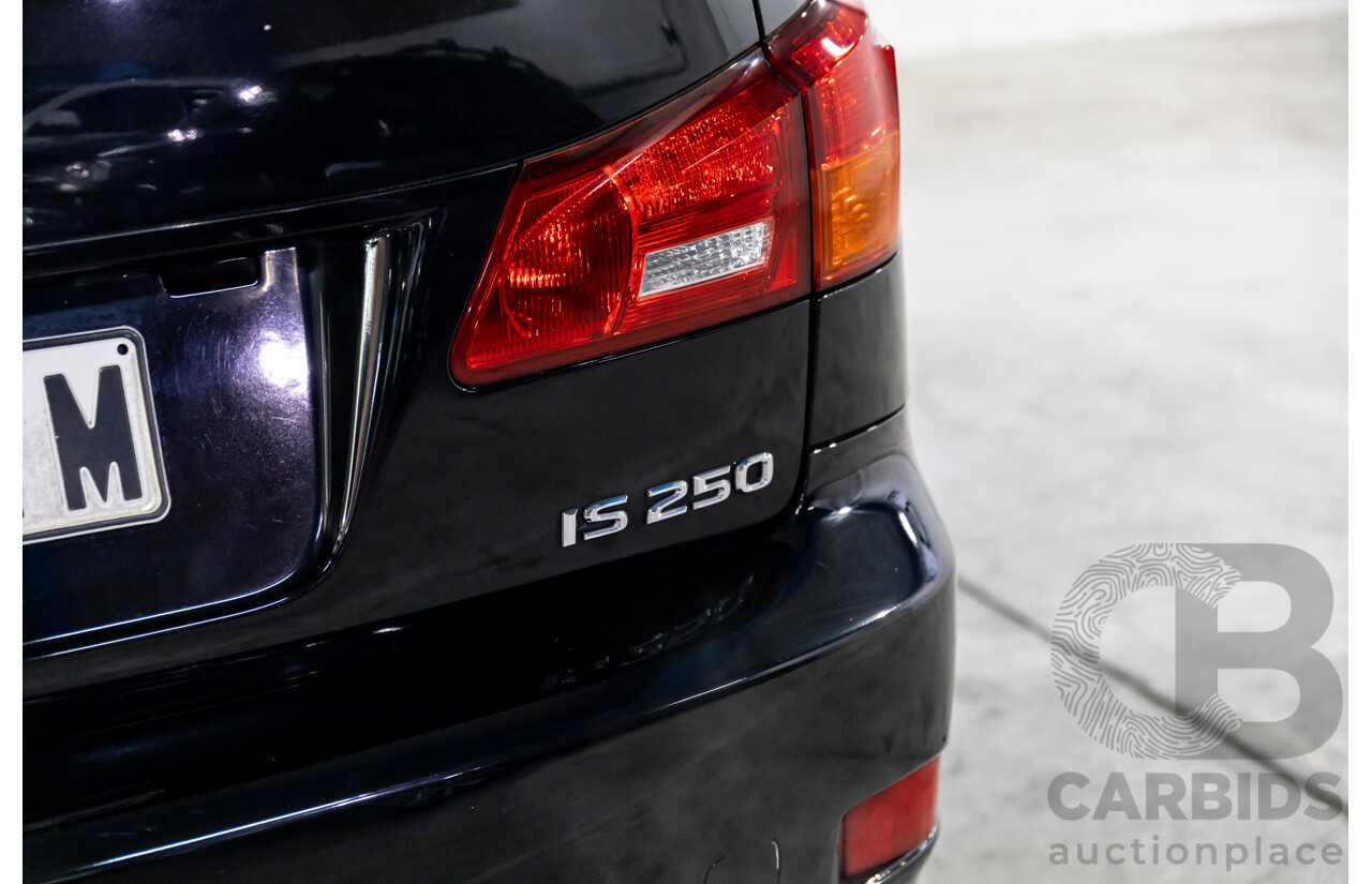 7/2008 Lexus IS250 Prestige GSE20R 4d Sedan Black Sapphire Pearl V6 2.5L