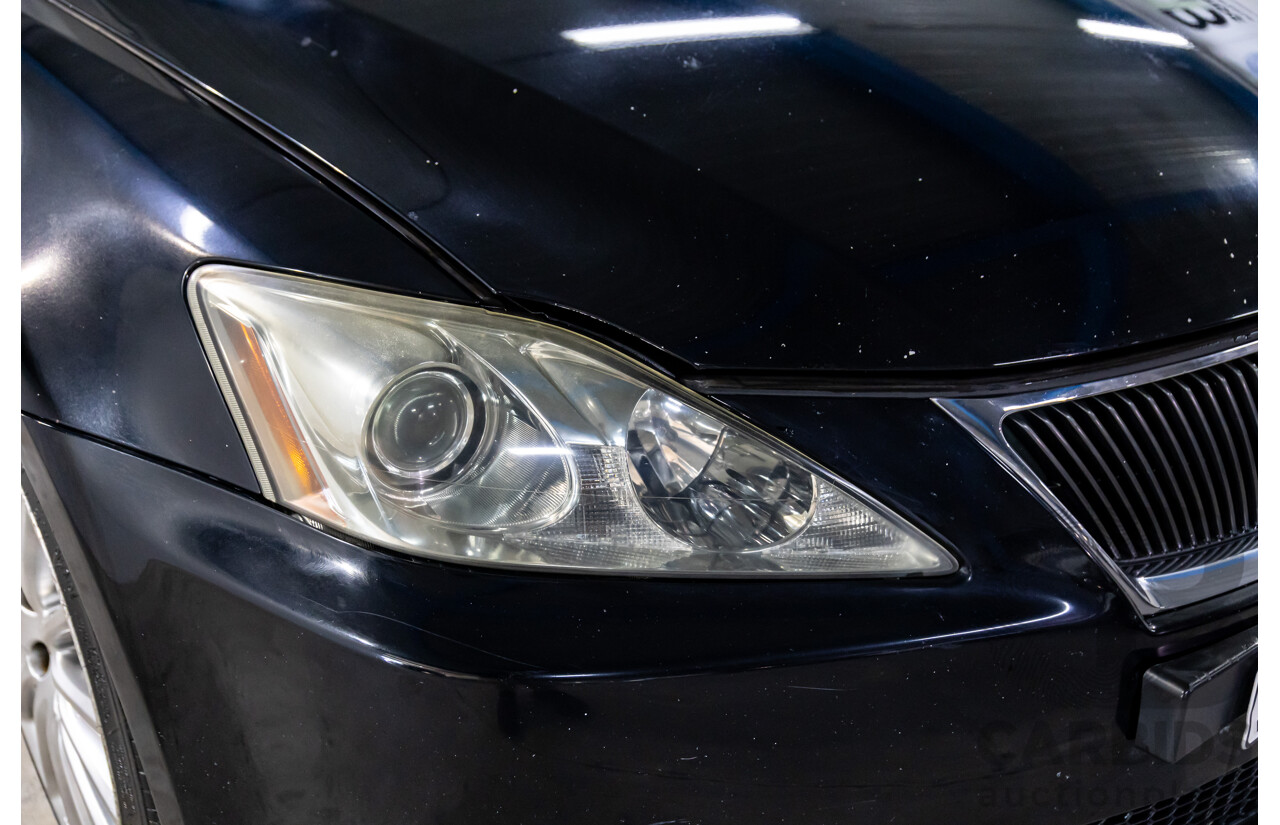 7/2008 Lexus IS250 Prestige GSE20R 4d Sedan Black Sapphire Pearl V6 2.5L