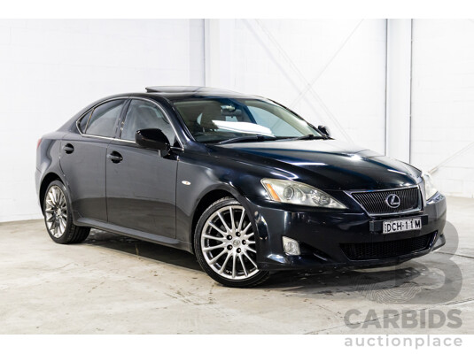 7/2008 Lexus IS250 Prestige GSE20R 4d Sedan Black Sapphire Pearl V6 2.5L