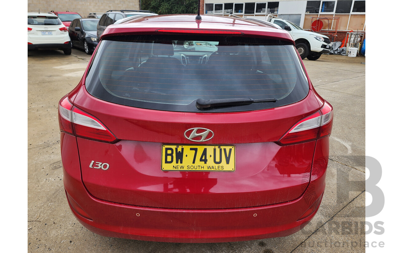 5/2013 Hyundai i30 Tourer Active 1.6 GDi GD 4d Wagon Red 1.6L