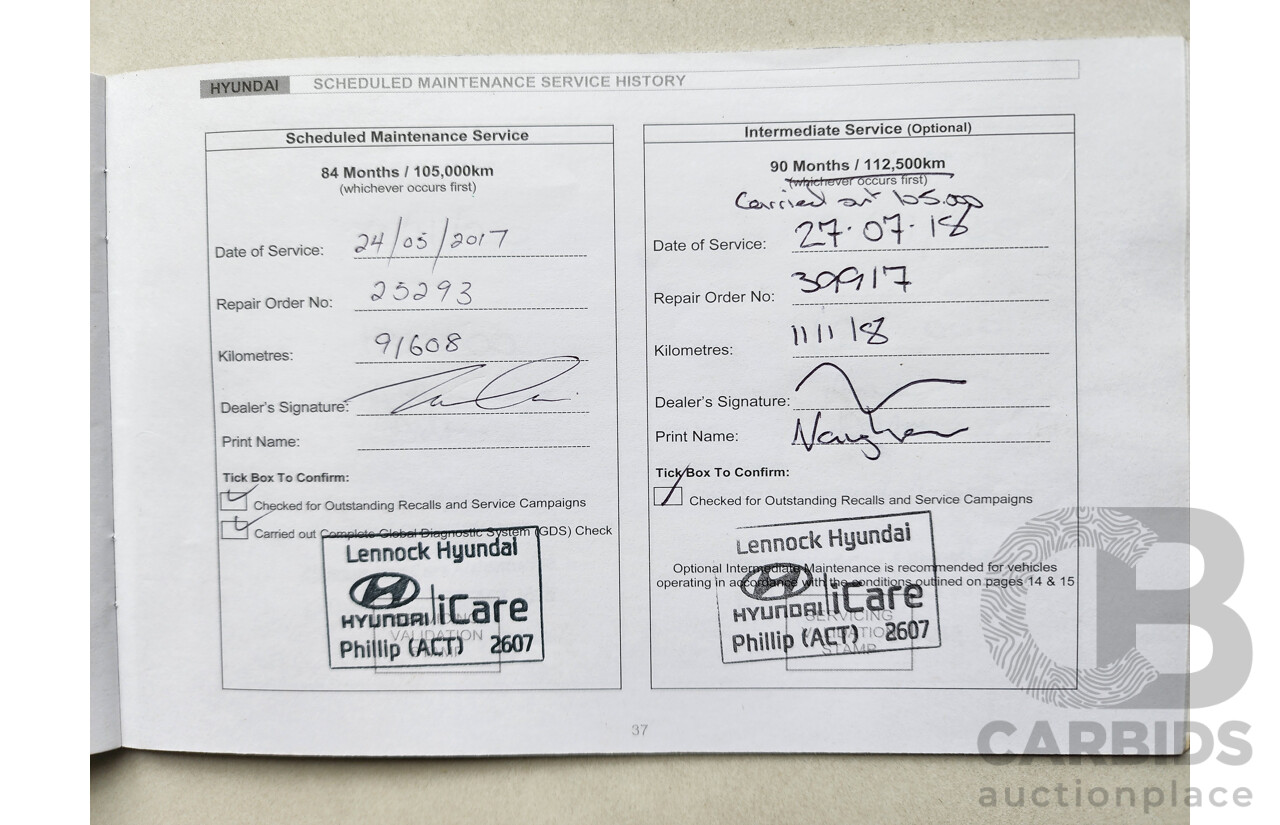 1/2011 Hyundai Ix35 Elite (awd) LM MY11 4d Wagon White 2.4L
