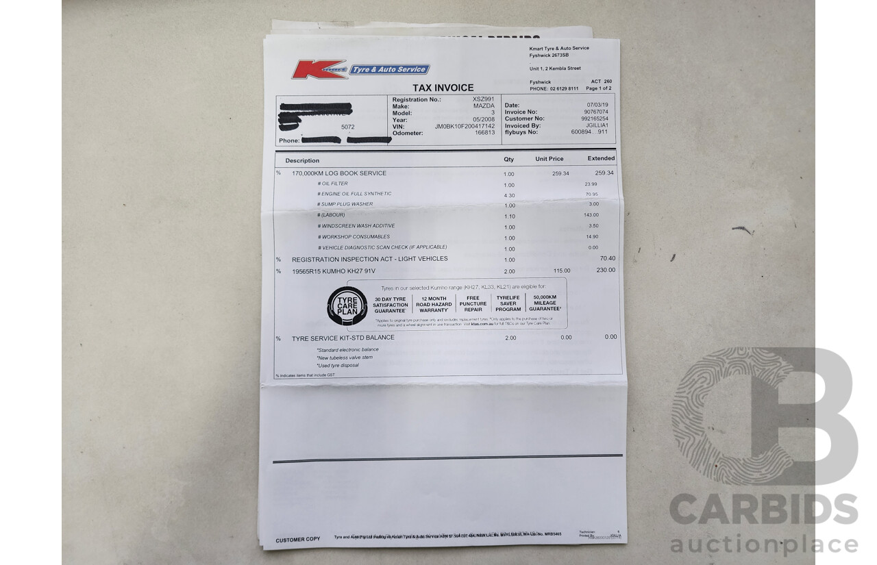 5/2008 Mazda Mazda3 NEO BK MY06 UPGRADE 5d Hatchback Grey 2.0L