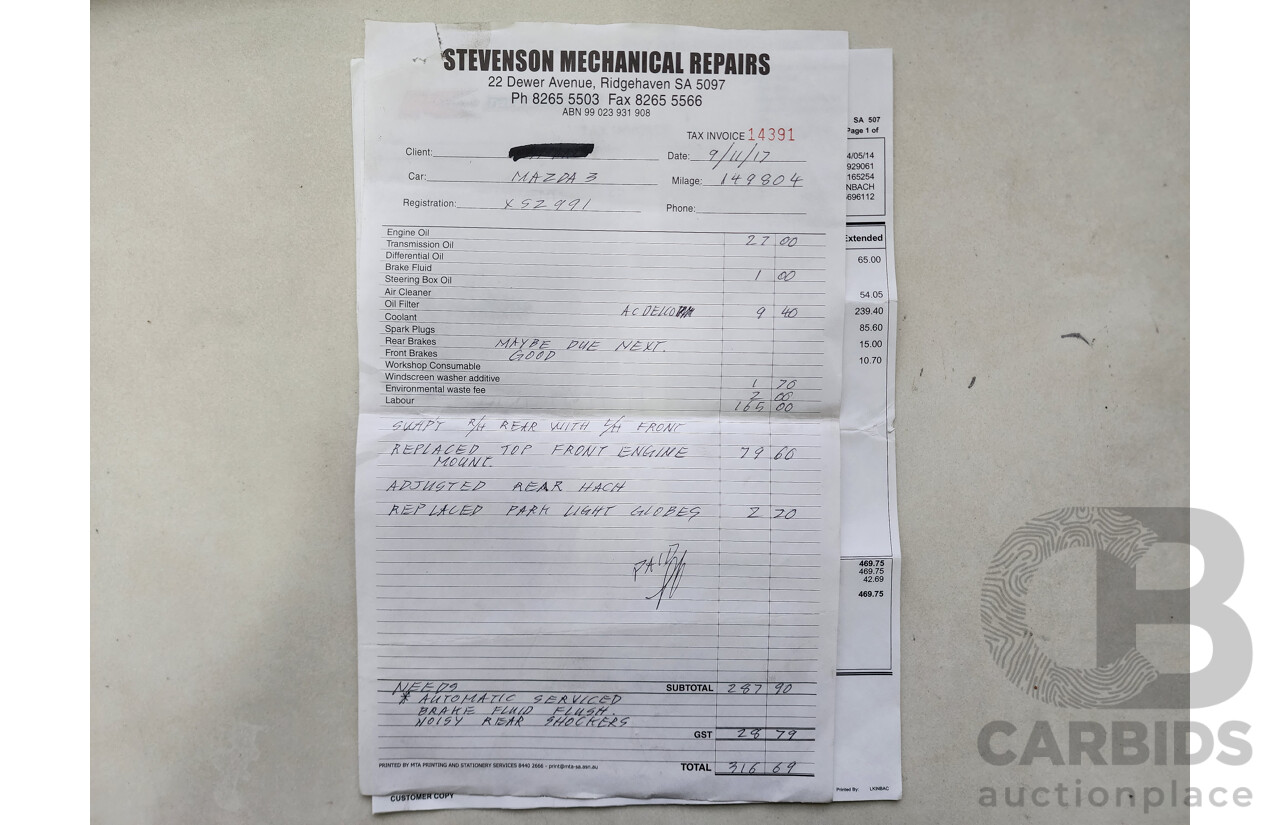 5/2008 Mazda Mazda3 NEO BK MY06 UPGRADE 5d Hatchback Grey 2.0L