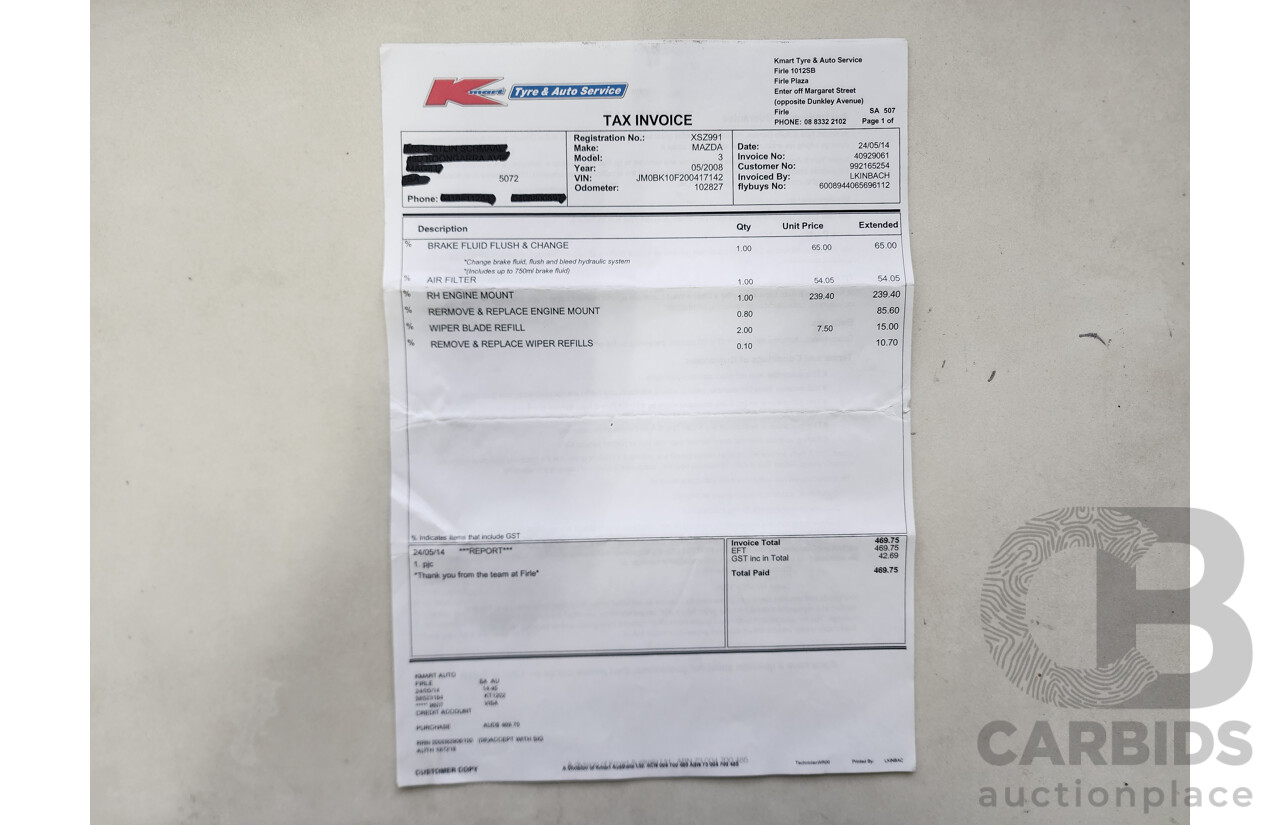 5/2008 Mazda Mazda3 NEO BK MY06 UPGRADE 5d Hatchback Grey 2.0L