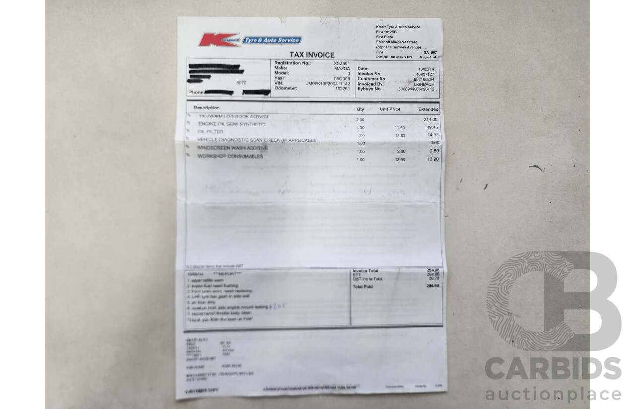 5/2008 Mazda Mazda3 NEO BK MY06 UPGRADE 5d Hatchback Grey 2.0L
