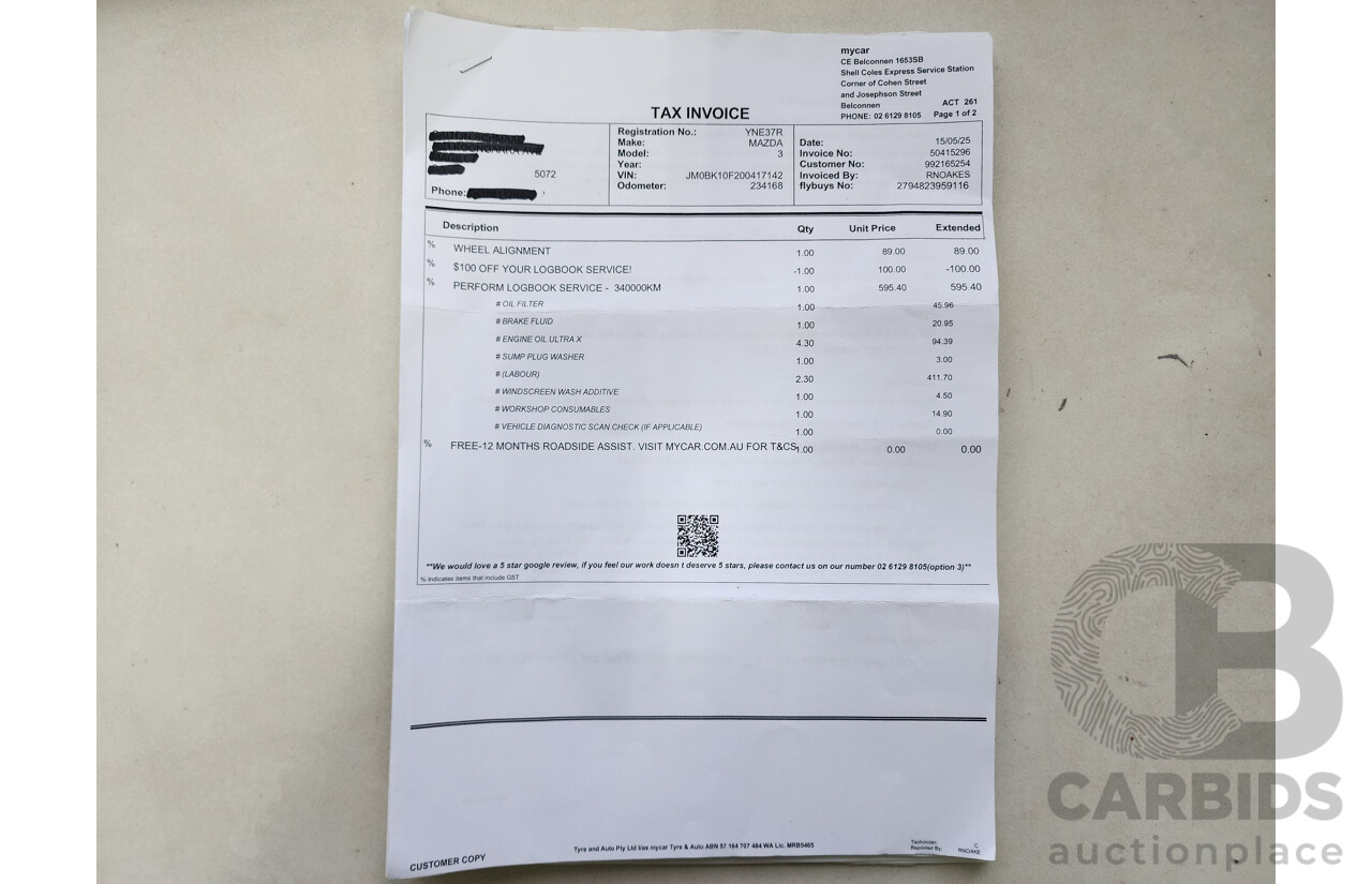 5/2008 Mazda Mazda3 NEO BK MY06 UPGRADE 5d Hatchback Grey 2.0L