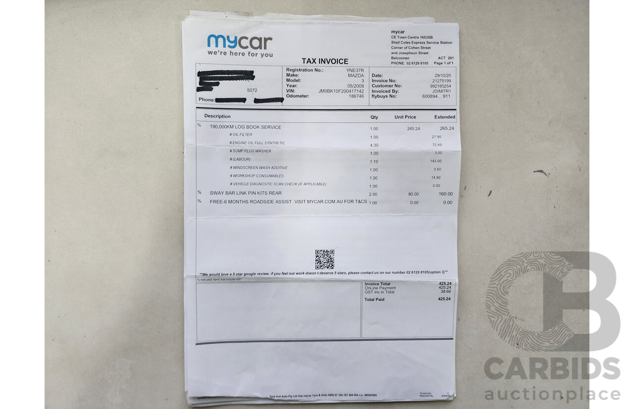 5/2008 Mazda Mazda3 NEO BK MY06 UPGRADE 5d Hatchback Grey 2.0L