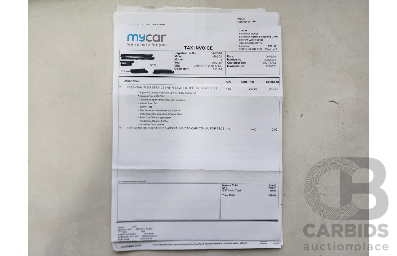 5/2008 Mazda Mazda3 NEO BK MY06 UPGRADE 5d Hatchback Grey 2.0L