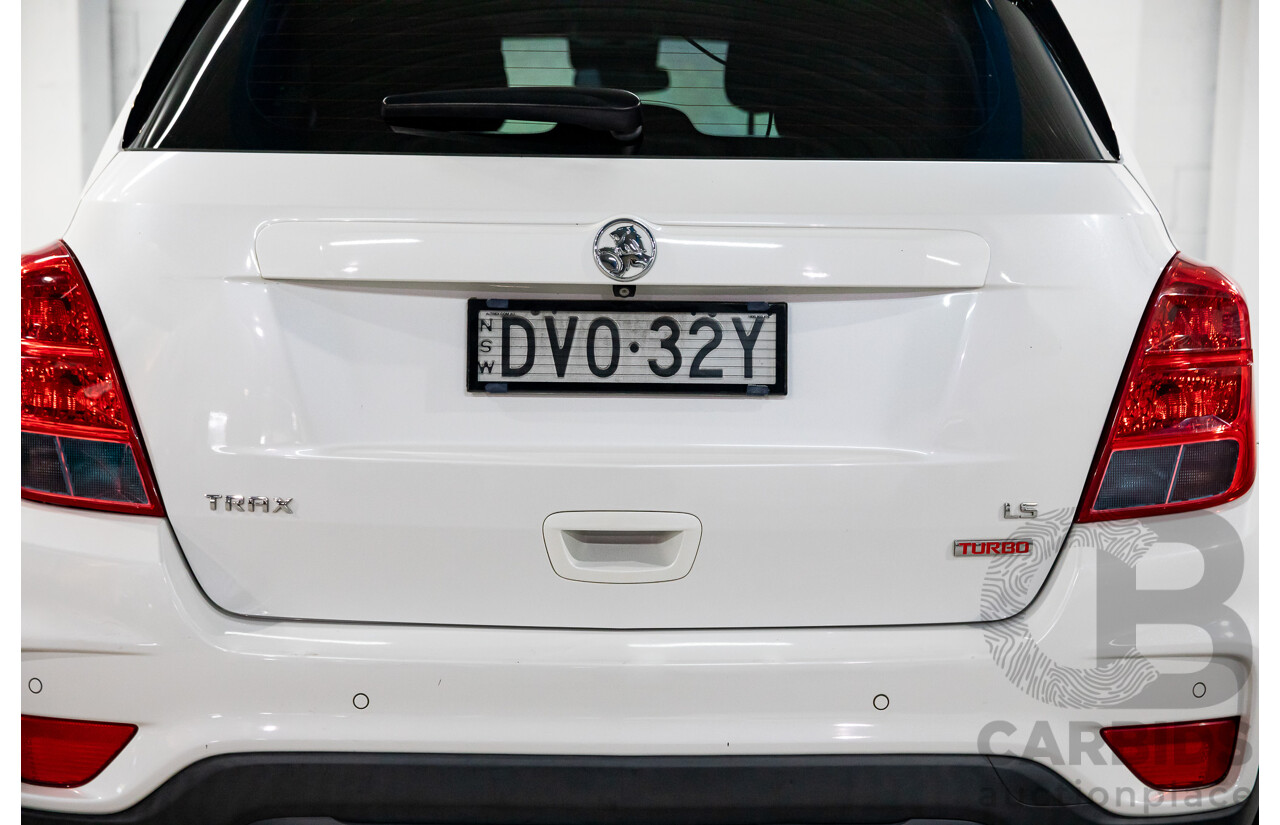 02/2018 Holden Trax LS (FWD) TJ MY18 4d Wagon Summit White Turbo 1.4L