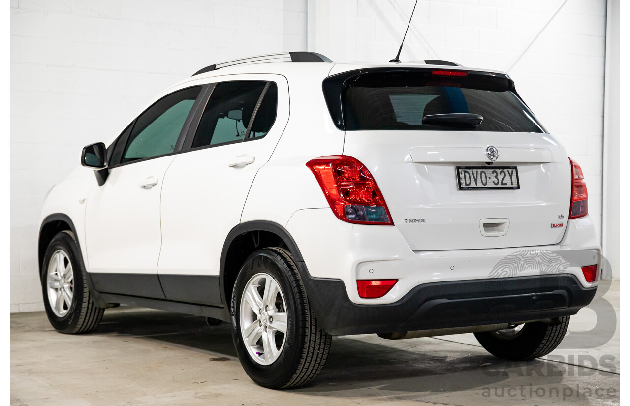 02/2018 Holden Trax LS (FWD) TJ MY18 4d Wagon Summit White Turbo 1.4L