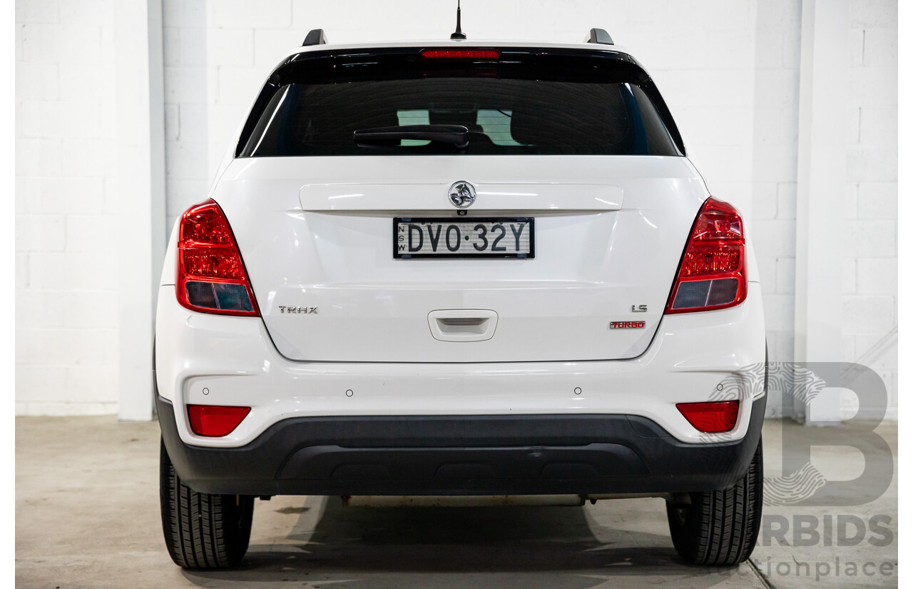 02/2018 Holden Trax LS (FWD) TJ MY18 4d Wagon Summit White Turbo 1.4L