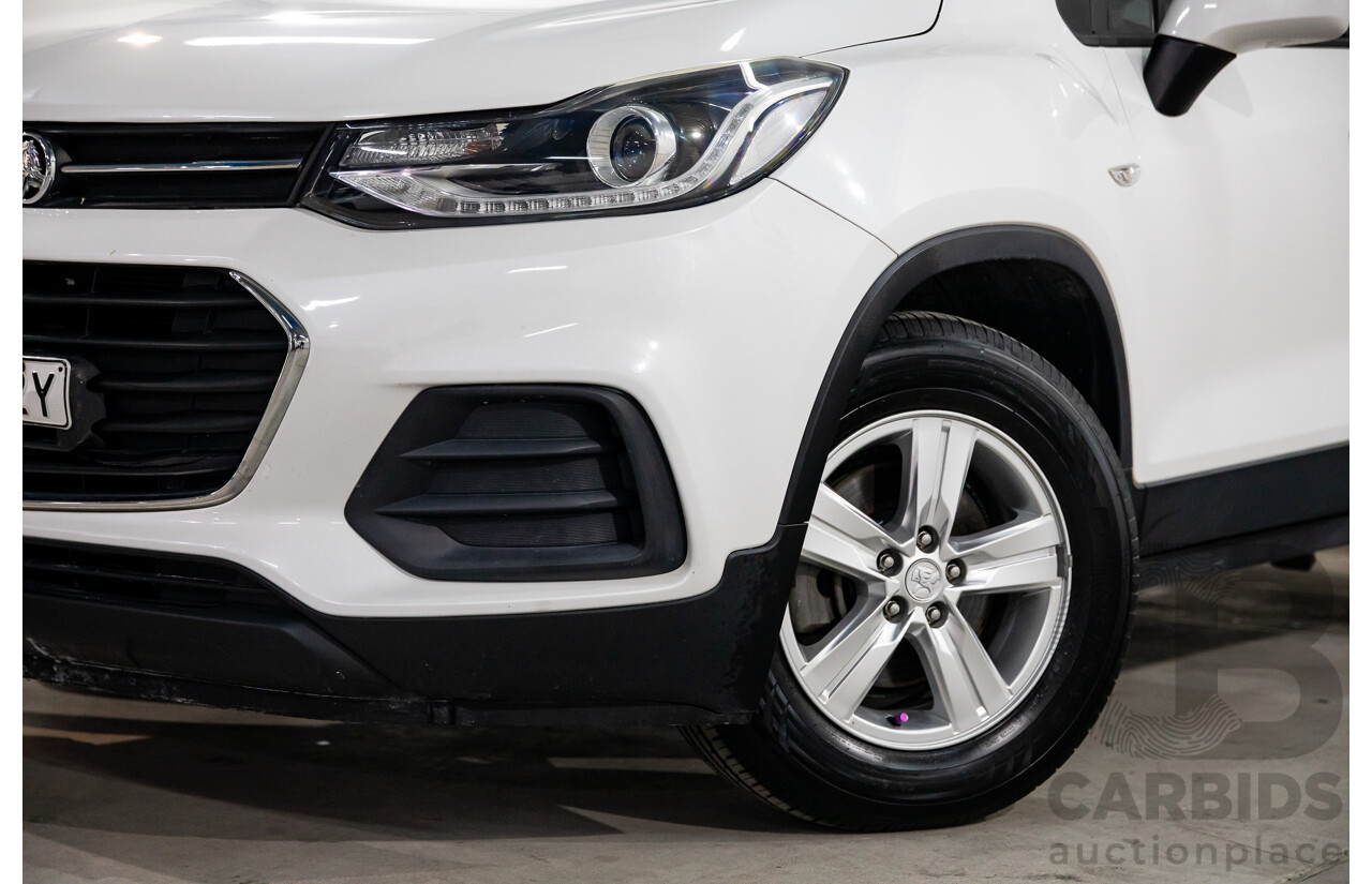 02/2018 Holden Trax LS (FWD) TJ MY18 4d Wagon Summit White Turbo 1.4L