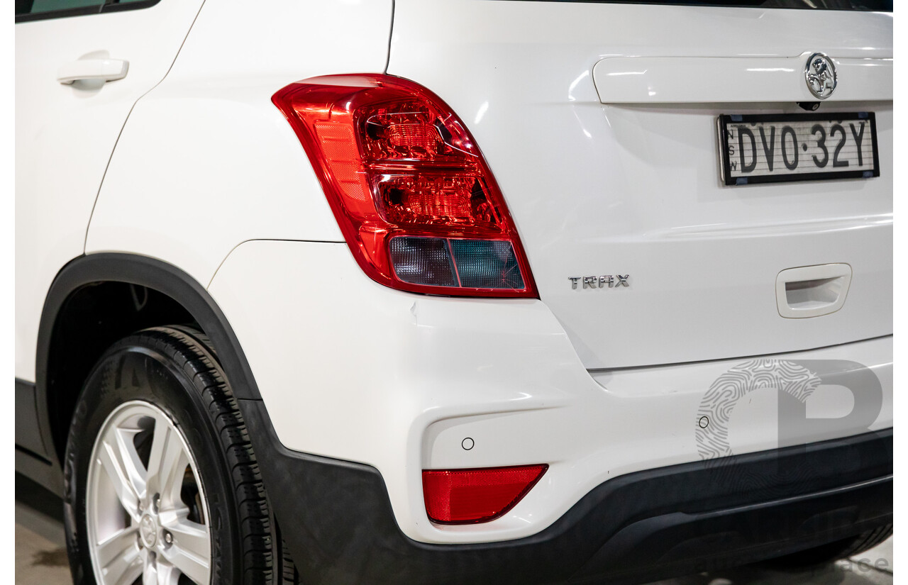 02/2018 Holden Trax LS (FWD) TJ MY18 4d Wagon Summit White Turbo 1.4L