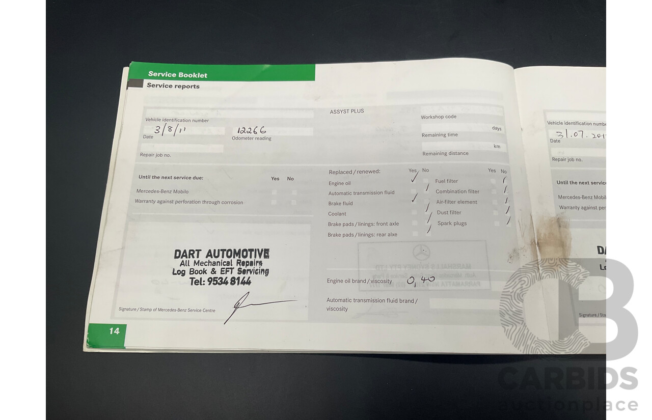 4/2009 Mercedes-Benz C280 Avantgarde W204 4d Sedan Calcite White V6 3.0L
