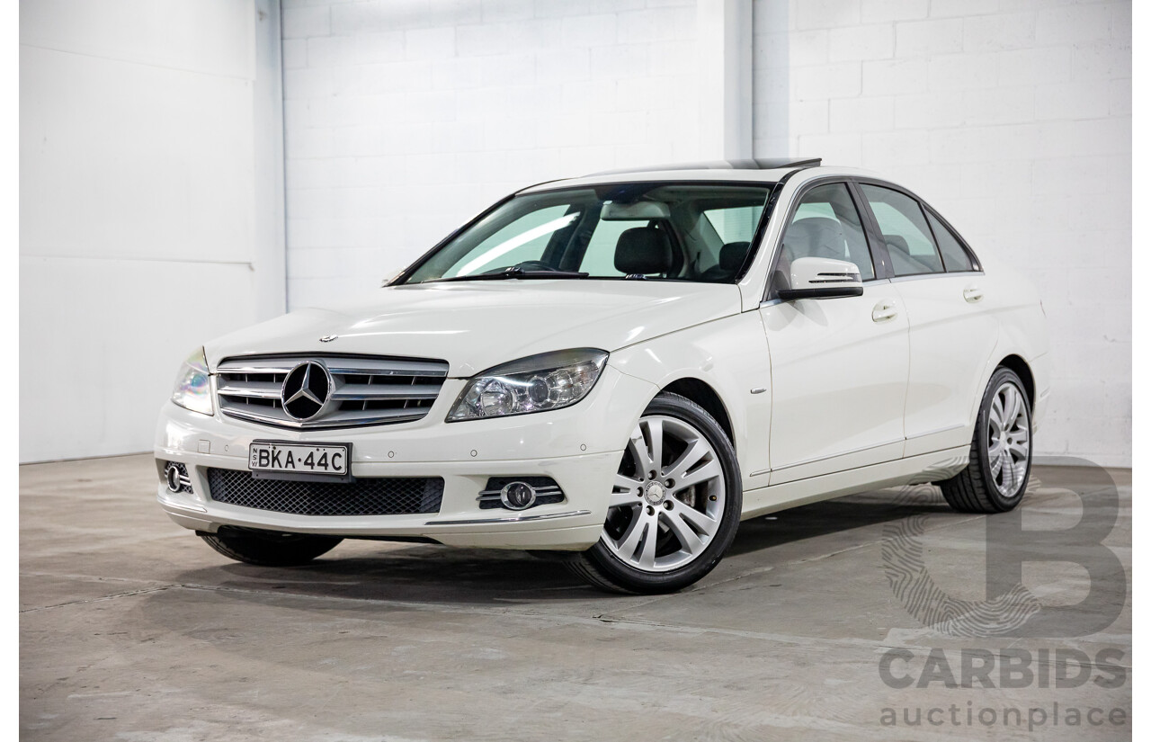 4/2009 Mercedes-Benz C280 Avantgarde W204 4d Sedan Calcite White V6 3.0L