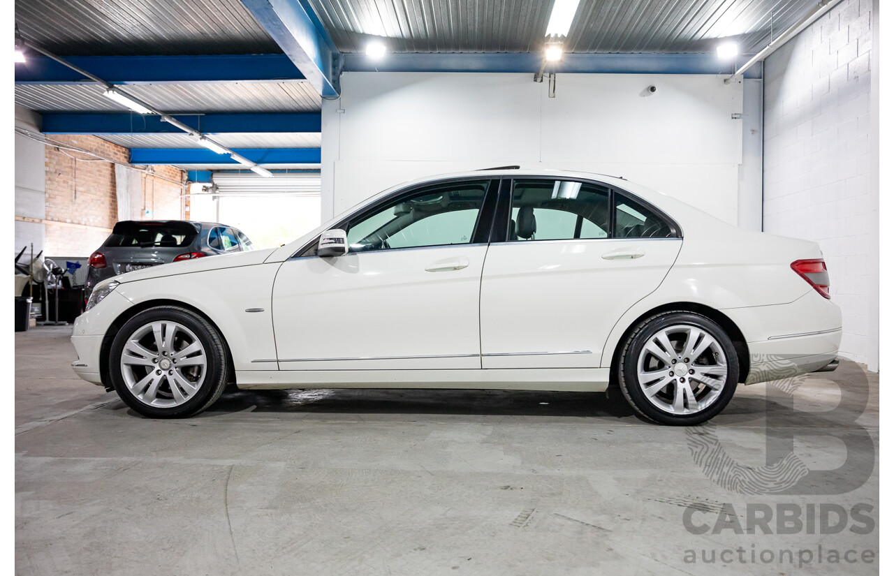 4/2009 Mercedes-Benz C280 Avantgarde W204 4d Sedan Calcite White V6 3.0L