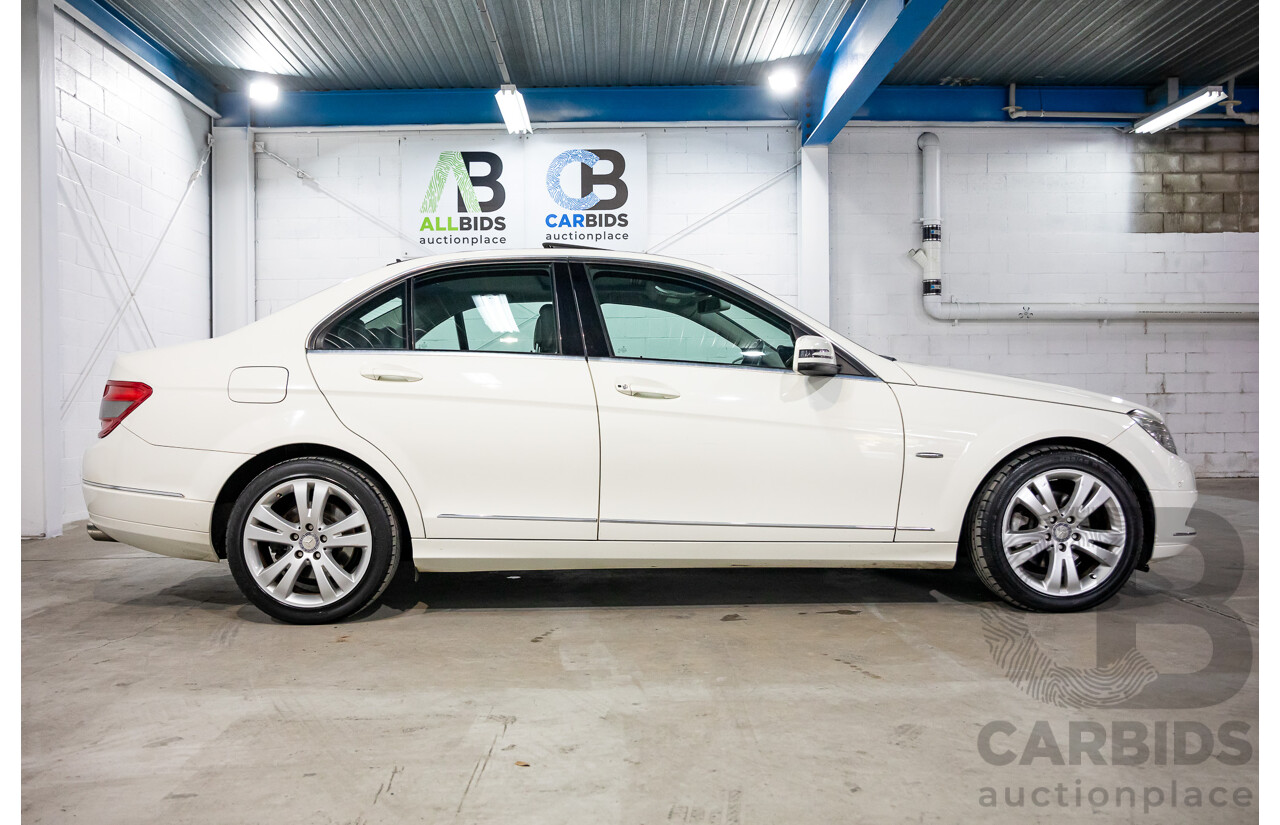 4/2009 Mercedes-Benz C280 Avantgarde W204 4d Sedan Calcite White V6 3.0L